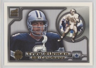 2000 Pacific Aurora Pinstripe Premiere Date 32/85 Troy Aikman #38 HOF 0n64