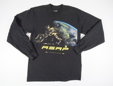ASAP Worldwide Shirt Mens Small Black Long Sleeve Hip Hop Rap Tee Asap Rocky