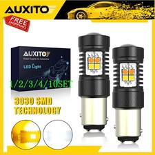 1157 Led Turn Signal Light Bulbs Switchback Amber White Anti Hyper Flash 110set
