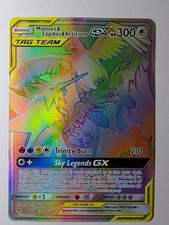 Moltres & Zapdos & Articuno GX 69/68 Rainbow Secret Rare Hidden Fates  on eBay