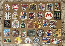 Super Mario Bros - Lot of 88 Stickers / Decals
