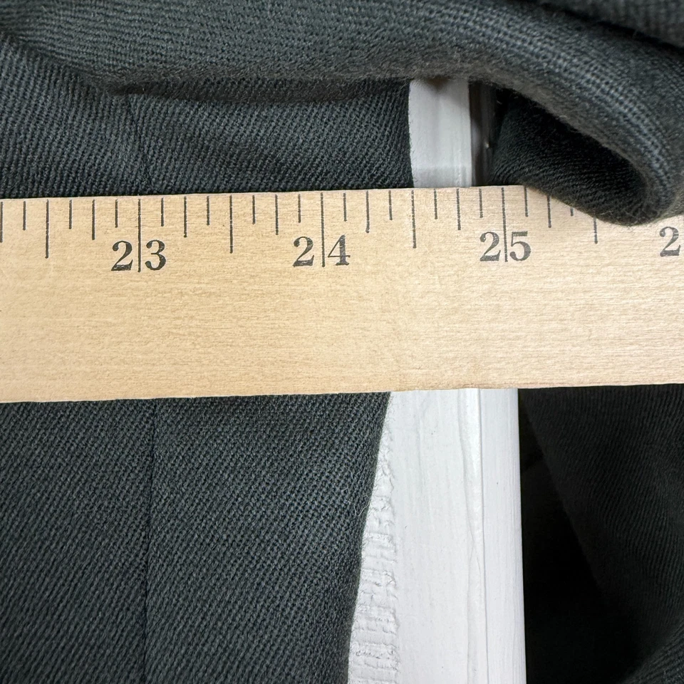 VTG Double Breasted Suit Mens 48R Green 6x1 100% Wool Pants 42x26 Pleated Front - Image 3 of 4