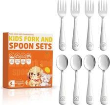 Toddler Utensils Set, Stainl Steel Kids Sierware Set