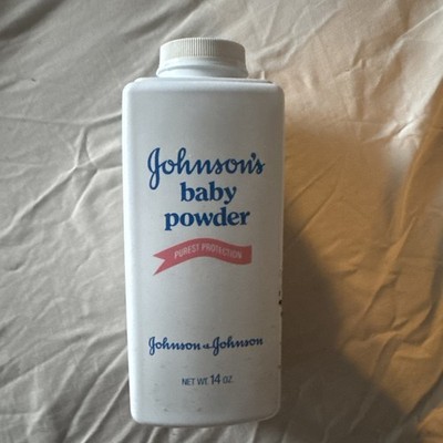 Vtg Johnsons Baby Powder 14 oz Purest Protection Advertising Collectible 80s USA