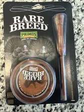 Primos  Rare Breed Friction Turkey Pot Call Glass/Wood With Striker
