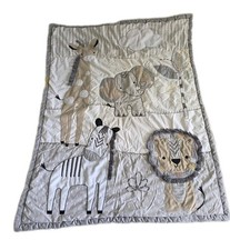 Lambs  Ivy Jungle Animal Elephant Lion Quilt Comforter Crib Comforter  Skirt