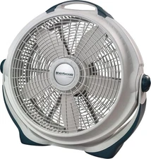 Lasko Wind Machine Air Circulator Floor Fan, 3 Speeds, Pivoting Head for Large