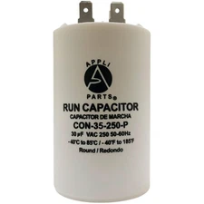 Appli Parts Run Capacitor for electric motors 35 Mfd uF (microfarads) 250VAC Pla