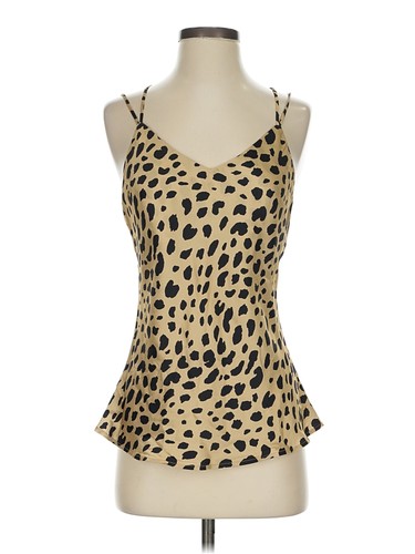 DaisySilk Women Gold Sleeveless Top S