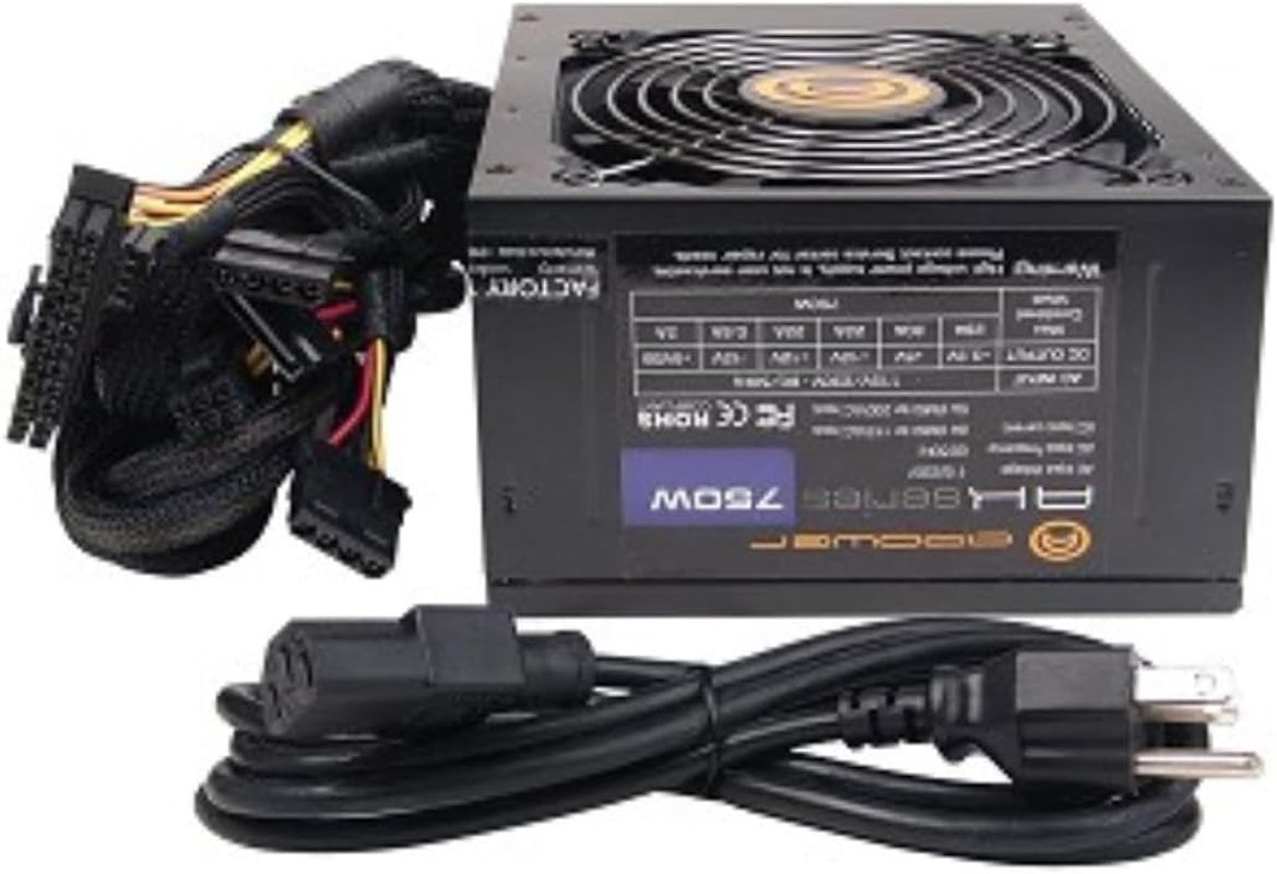 AK 750W 20+4-Pin ATX PSU W/Sata & Pcie