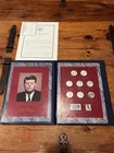 John F Kennedy Commemorative Coin and Stamp Portfolio Silver Coins