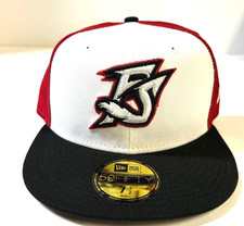 Richmond Flying Squirrels MILB NE 2023 AC ALT2 Fitted Hat ~White/Red/Black
