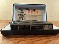Vivitar Tele 703 Point 'n Shoot 110 Pocket Camera Complete Kit with Paperwork