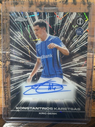 2025-26 Topps Chrome UCC - Black Lazer Autographs Konstantinos Karetsas