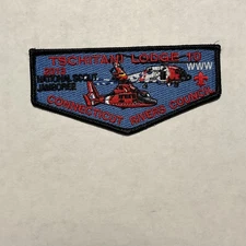Tschitani Lodge 10 Patch 2013 National Jamboree BSA CT Rivers Council Helicopter