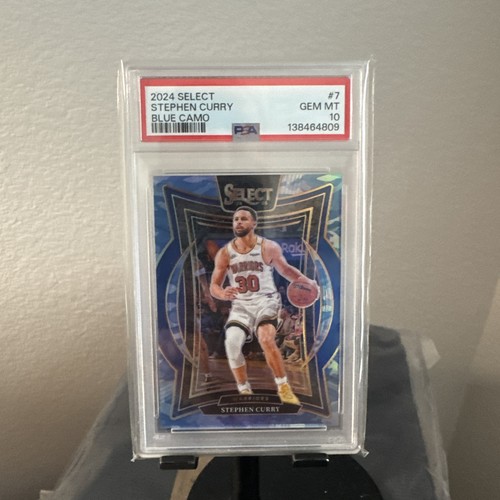 2024-25 Panini Select Concourse #7 Blue Camo STEPHEN CURRY /99 PSA 10 *Pop-13!*
