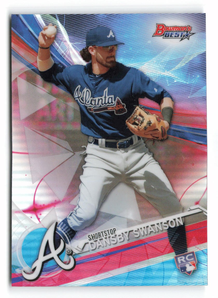 2017 Bowman's Best Dansby Swanson Refractor #61 Rookie Atlanta Braves