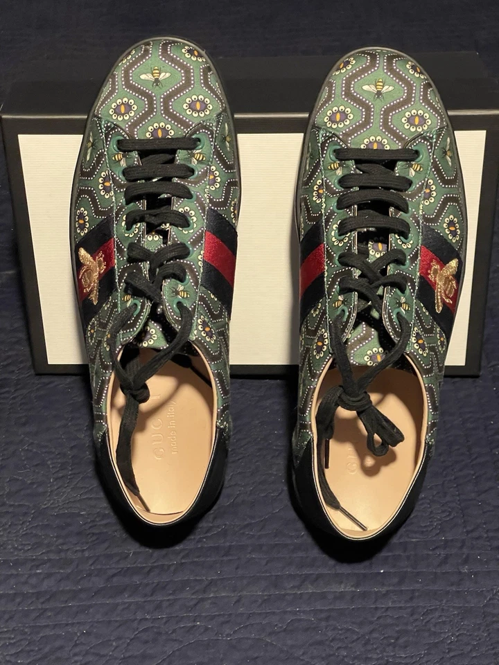 Gucci | Zapatillas Deportivas Estampado Ace Bees Para Hombre Talla 10 EE. UU. Foto 2 de 4