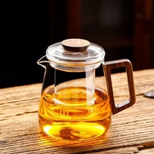 Heat Resistant Glass Teapot With Strainer Filter Infuser Tea Pot Anti-Scalding