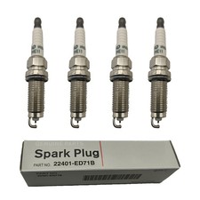 4Pcs 22401-ED71B Iridium Spark Plugs Gap 0.04 For Nissan Altima Rogue Versa