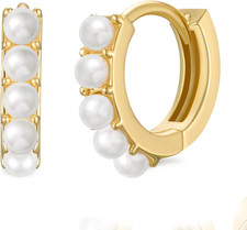 925 Sterling Silver Huggie Hoop Earrings for Women Girls-Tiny Small Cartilage Ho