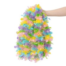 33Ft Easter Tinsel Garland Colorful Metallic Twist Tinsel Garland with