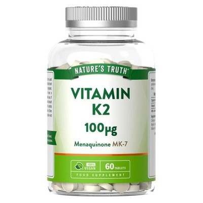 Nature's Truth Vitamin K2 100ug 1 x 60 Tabletten (BBE 01/26)