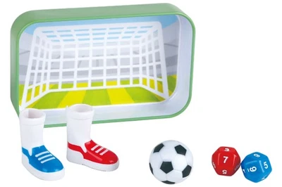 Hape E0475 Fingerfußball "Free Kick" Spiel in der Blechdose
