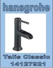 Hansgrohe Talis Classic 14127921 ORB Single Hole Faucet Open Spout Bronze