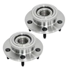 2pcs For 2000 2001 Dodge Ram 1500 Front Wheel Bearing and Hub Assembly 515084