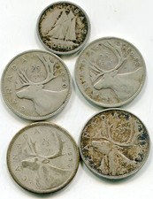 Canada 80% silver coins lot of $1.10 face value (.66 oz ASSW)   lotjan3923 0.92 per troy oz