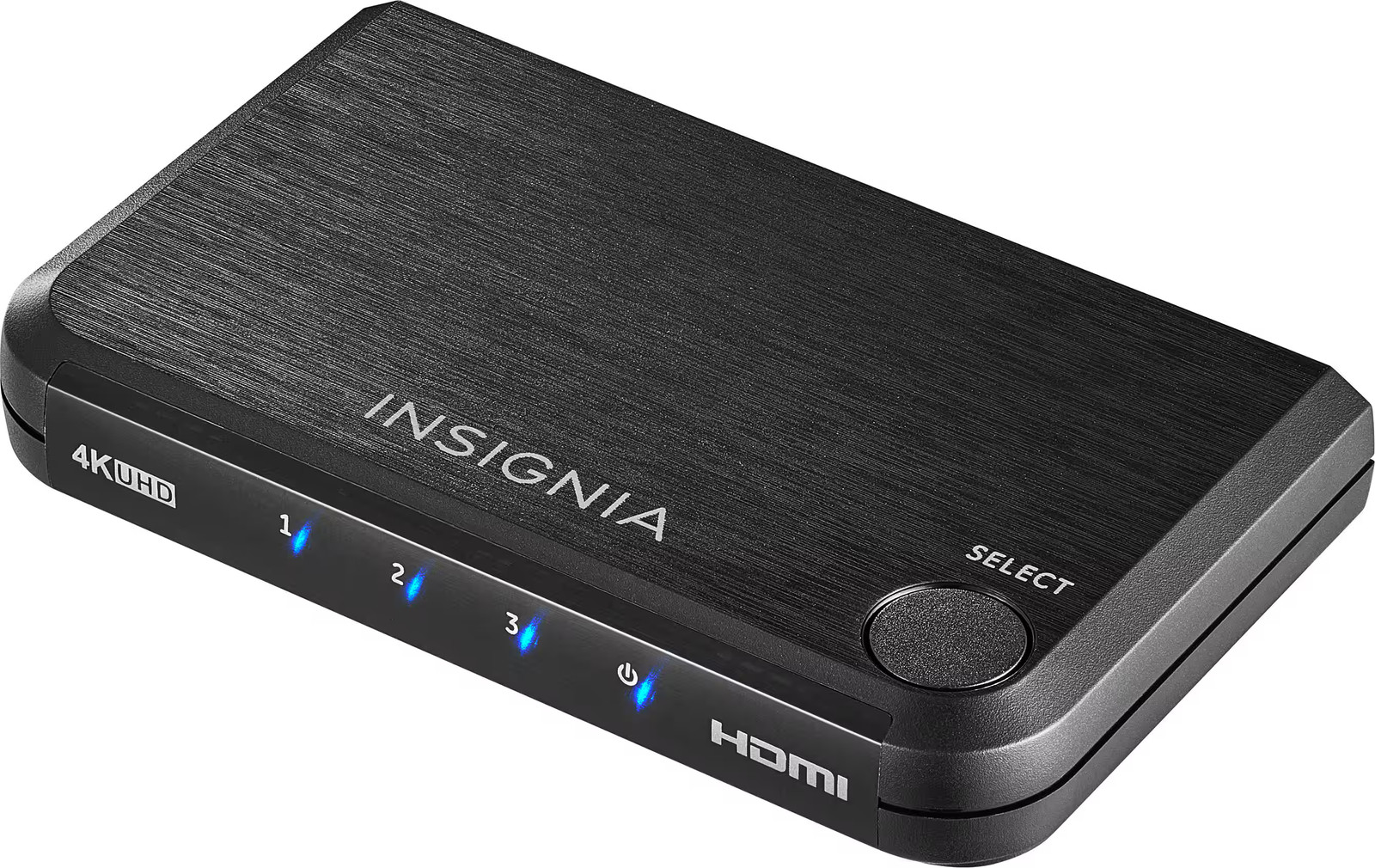 Insignia- 3-портовый HDMI-коммутатор с поддержкой 4K 60 Гц и HDR Pass-Through - Черный 6390₽