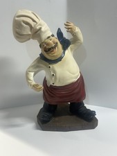 Vintage 1950s Red Plastic Chef Figural Salt and Pepper Shaker Holder — listing 5