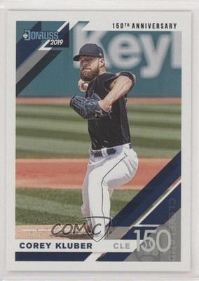 2019 Panini Donruss 150th Anniversary /150 Corey Kluber (Full Name on Front) eq1