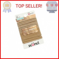 Scunci Beautiful Blends Hair Ties, 18 Count Pack of 1 