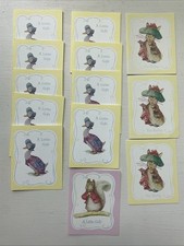 13 Vintage 1976 Beatrix Potter Collection Tale of Baby's Days" Gift Cards