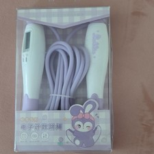 Lubbie Digital Counter Jump Rope, Purple/White PVC/ABS, Indoor/Outdoor Home Gym
