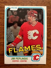 Jim Peplinski ROOKIE CARD 1981-82 O-Pee-Chee Hockey #49