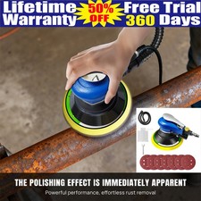 Dayplus 6'' Air Random Orbital Sander Dual Hand Sanding Tool Pneumatic Round
