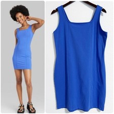 NEW Wild Fable Stretch Knit Tank Dress Blue Size 1X