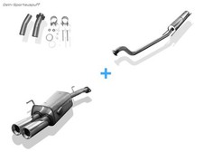 Fox Komplettanlage ab Kat Opel Astra G Caravan 2x80mm rund eingerollt