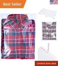 Durable 100 Count 12x16 Inch Clear Self-Sealing Cellophane Bags for Any Occasion