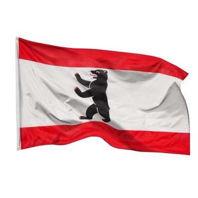 Fahne Flagge Berlin Wappen Bär Hauptstadt Deutschland 90 150 Cm Bundesländer