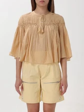 Isabel Marant Etoile Women Axeliana Pleated Cotton Viscose Blouse Tunic Top M 36