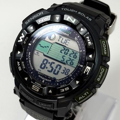 CASIO PRO TREK PRW-S2500-1JF Tough Solar Digital Watch 56mm Wrist 22cm From
