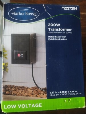 200 Watt Low Voltage Transformer for Landscape Lights - 120V AC New Other