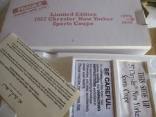 DANBURY MINT 1957 CHRYSLER NEW YORKER SPORTS COUPE LIMITED 1:24 MORE LISTED