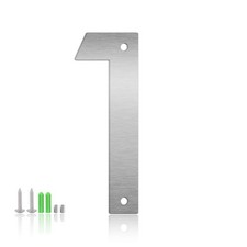 5 Inch Floating House Numbers and Metal Letters for Outdoor Signs, Modern 304...