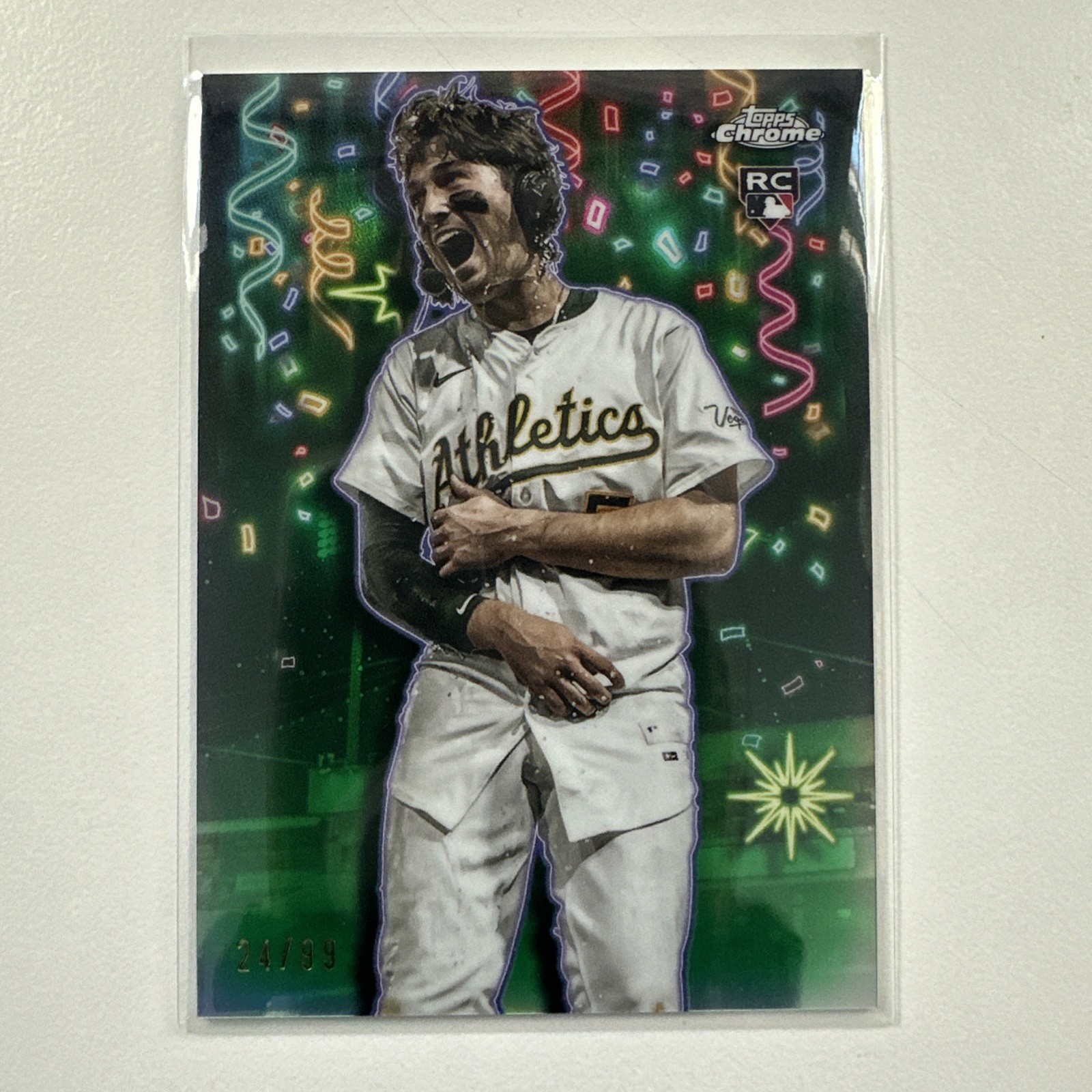 2025 Topps Chrome Update JACOB WILSON #CT-16 RC CELEBRACION GREEN /99 SP!