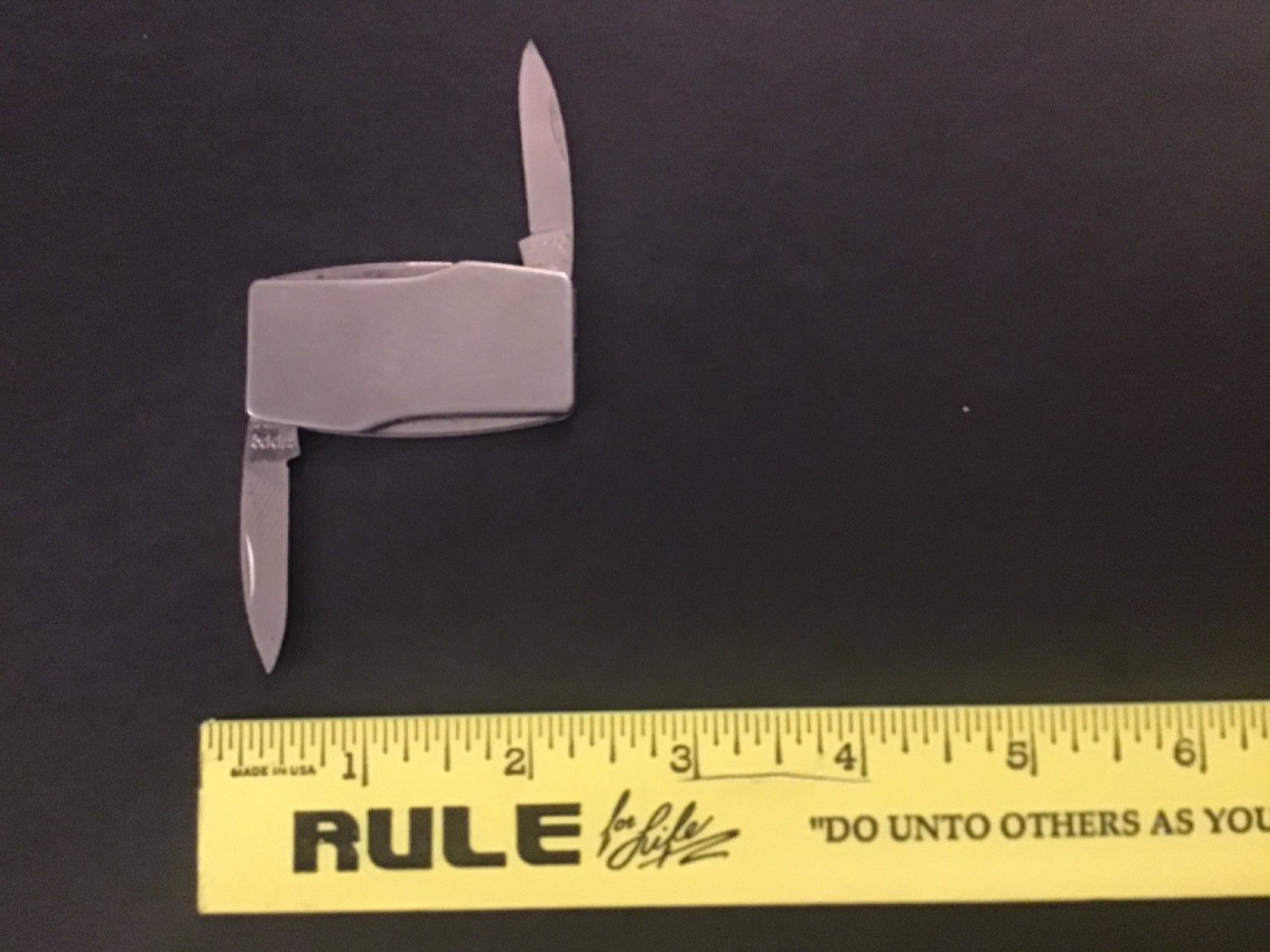 Vintage Zippo Double Blade Flat Folding Pocket Knife (Bradford, PA)